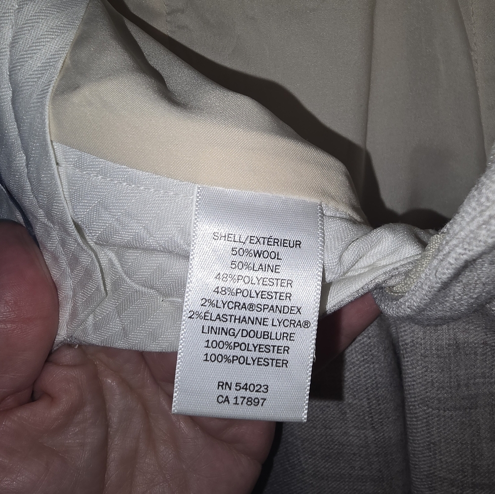 Banana Republic Subtle Gray Trousers sz 8 - Picture 8 of 11